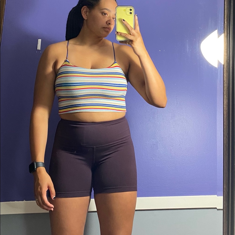 striped crop top
